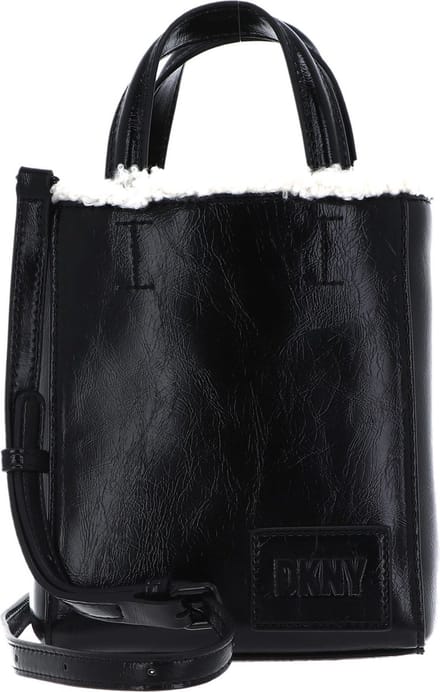 DKNY Schoudertas Handtas Hadlee LT SHRP Mini Crossbody Blk / Natural Zwart