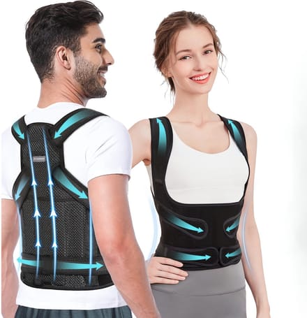 Caresense Rugbrace Man & Vrouw verstelbaar - Postuur corrector - Schouderbraces - Houding correctie brace maat S