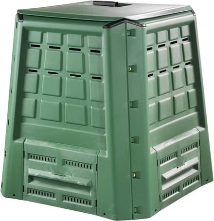 Bio Composter - Compostbak Tuin - Afval Verwerken - Snelle Montage - 380 Liter - Groen