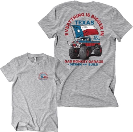 Gas Monkey Garage Everything Is Bigger In Texas T-shirt GMG-1-GMG101-H94-14