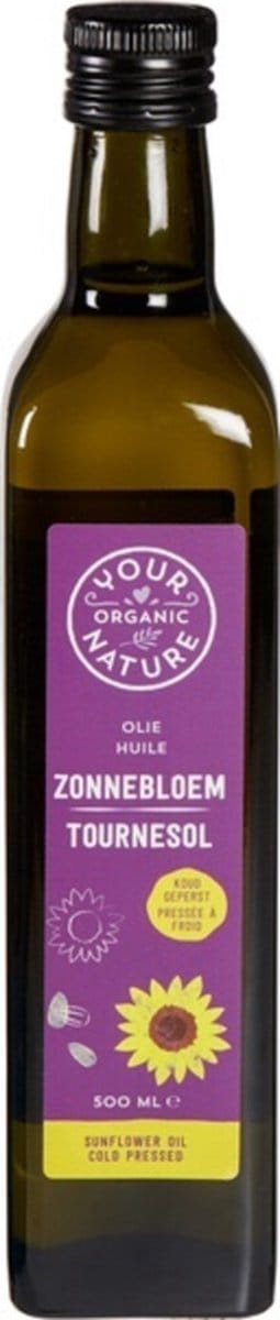 Your Organic Nature Zonnebloemolie Bio 500 ml
