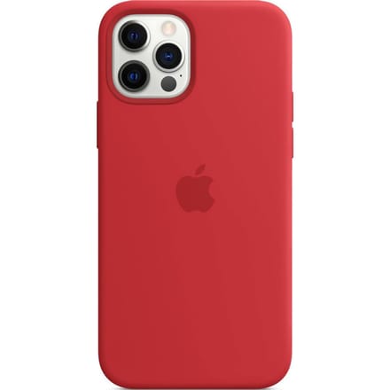 Silicone Backcover MagSafe voor de Apple iPhone 12 (Pro) - (Product) Red