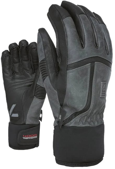 Level Off Piste Leather Handschoenen Grijs M-L Man