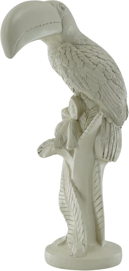Housevitamin- Ornament - Toekan Beeld- Polyresin - Zand - 18x9,5x29,5cm