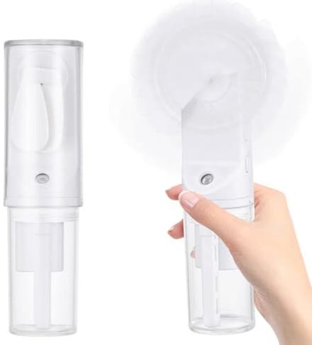 Oplaadbare Mini Handventilator met Watersproeifunctie - Draagbare Ventilator voor Binnen en Buiten