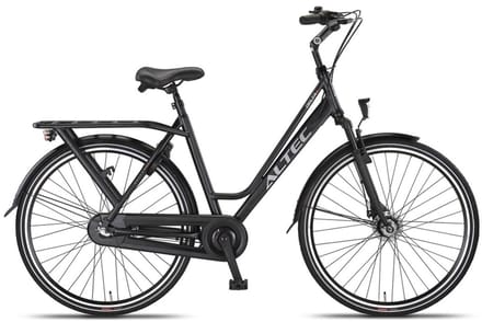 Altec Damesfiets Delta Plus 28 Inch 56 cm Dames 3V Rollerbrake Matzwart