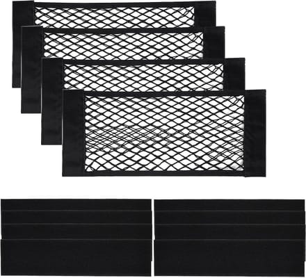 Famanu - Auto kofferbaknet set van 4 elastische opbergnetten 40 x 25 cm