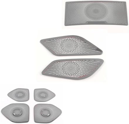 Luidspreker Covers - Audio Trim - Auto Interieur - Krasbestendige Bescherming - 3 Sets - Zwart