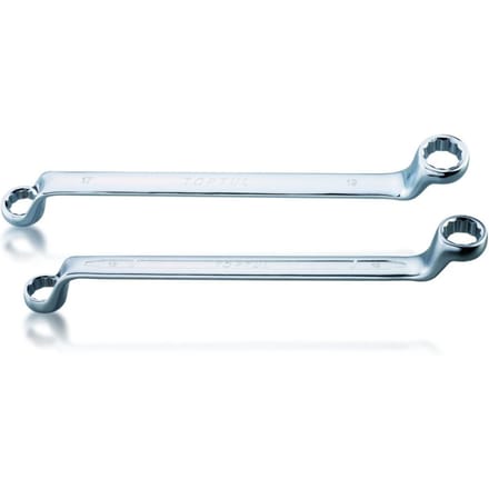 Dubbelzijdige Ringsteeksleutel, 10x11mm, 75° Gebogen