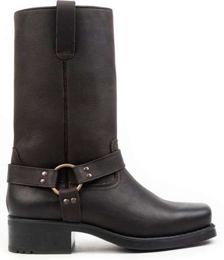 Nordland harness high boots heren gewaxt bruin leer