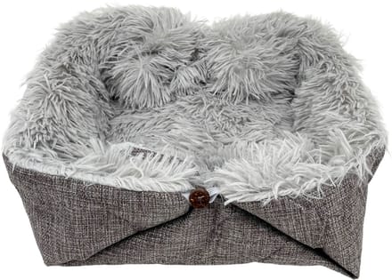 Mand en mat 2v1 Pets 60 x 50 cm, Lichtgrijs / Grijs