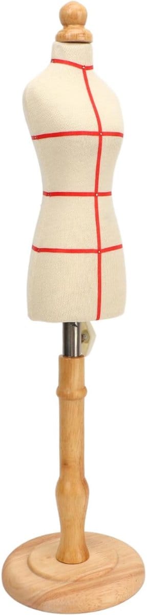 TIM® Paspop Dames - Paspop - Etalagepop - Beige - 13cm x 8cm x 13cm