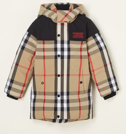 BURBERRY Chrissy gewatteerde jas met donsvulling en afneembare capuchon - Maat 152