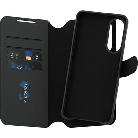 CARE by PanzerGlass Tango 2 in 1 Wallet Case MagSafe voor de Samsung Galaxy S25 Edge - Black