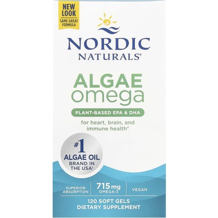 Zeewier Omega, 120 Softgels (357,5 mg per zachte capsule)