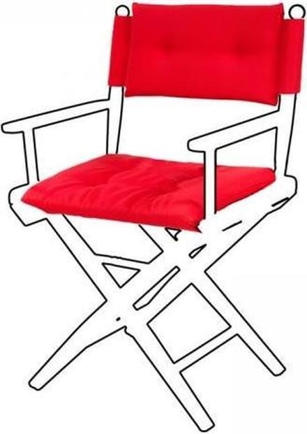 Regisseursstoel Teak DeLuxe met Forza Sand kussenset