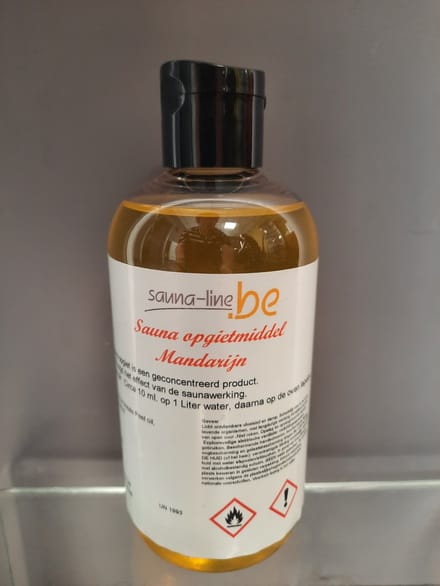 sauna opgietmiddel mandarijn - sauna geuren - sauna opgiet