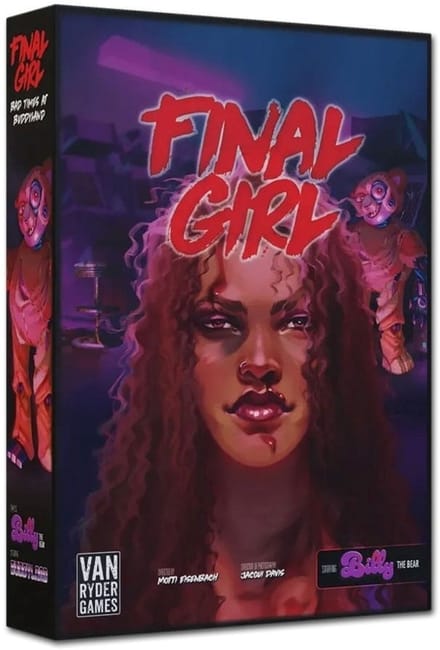 Asmodee bordspel Final Girl Bad Times at Buddyland horror spel 2-6 spelers.