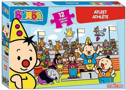 Studio 100 Bumba puzzel: Atleet 12st Kinderpuzzels