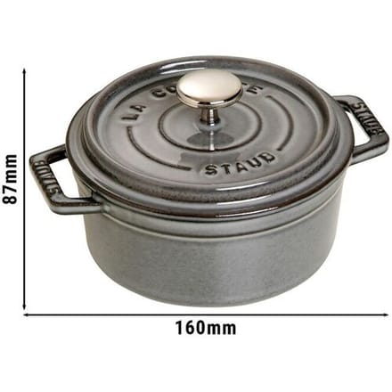 STAUB LA COCOTTE - Kookpot - Ø 120mm - Gietijzer - Grafietgrijs