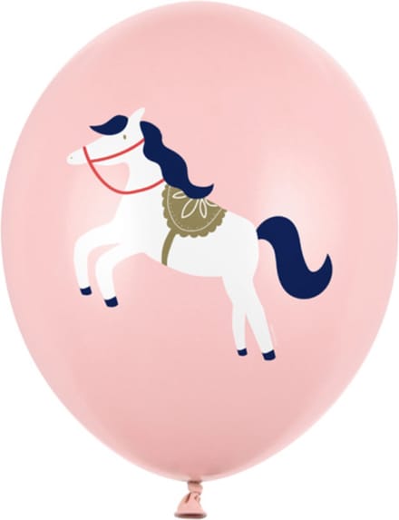PartyDeco - Partydeco ballonnen - Paarden (50 stuks)
