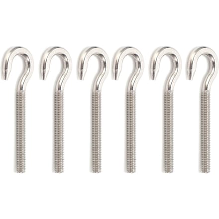 10 stuks oogschroef 304 roestvrij staal open bout haak oogje schroefdraad schroeven hardware