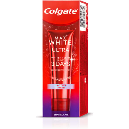 Colgate Max Witte Ultra Actieve Schuim Tandpasta 75 ml