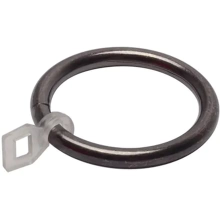 Decomode Ring + Overklikoog Zwart Nikkel 20mm - 6 Stuks