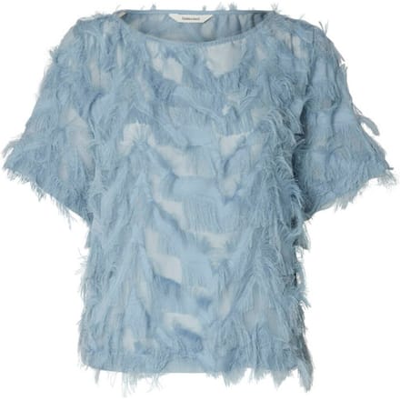 relaxed fit blouse met franjes model 'MYLINE'