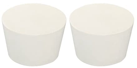2 Stuks Rubberen Conische Stekkers voor Laboratorium - 45 mm tot 56 mm