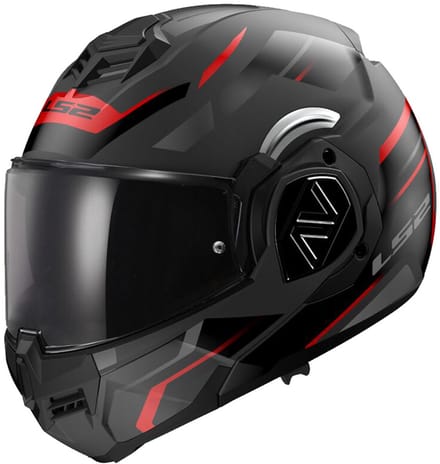LS2 FF906 Advant Kuka Matt Black Red-06 Systeemhelm - Maat S - Helm