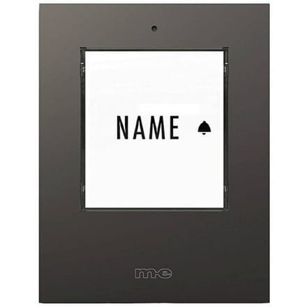 m-e modern-electronics 41303 Zender voor Draadloze deurbel Verlicht, Met naambord