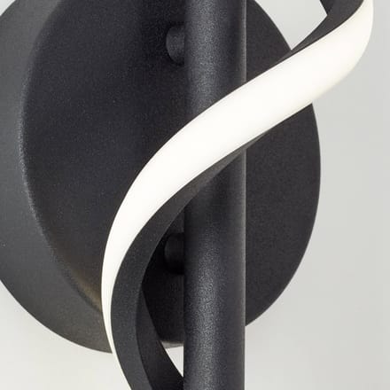 Brilliant lamp Eunice LED wandlamp zwart mat zwart 7,5 W LED geïntegreerd