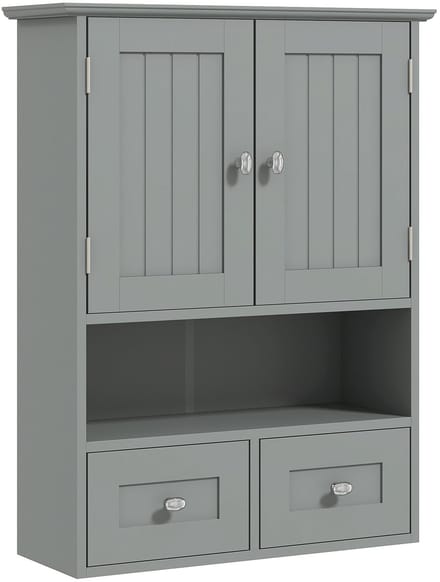 kleankin-wandkast-MDF-50,8x17,8x66cm-grijs