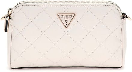 GUESS schoudertas Eco Carly Mini Status XBody Stone crème