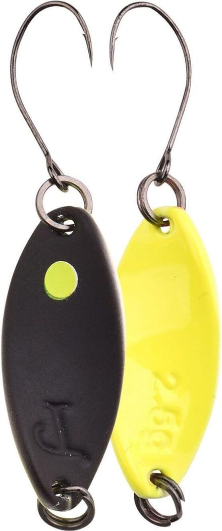 Spro Trout Master Incy Spin Spoon | 2.5g Black/ Yellow Black/ Yellow