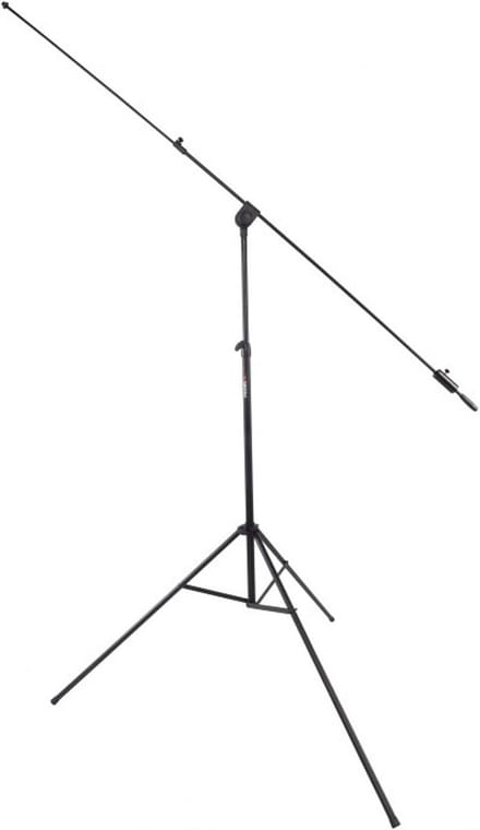 Professionele Microfoonstandaard met Telescoopgiek en Stabiele Driearmige Statiefvoet