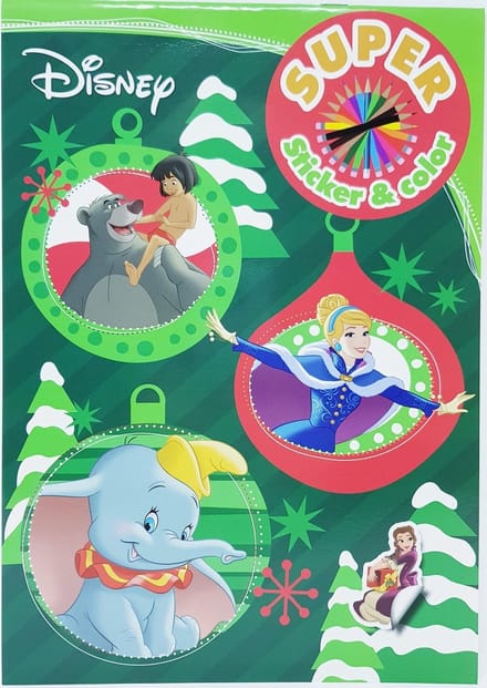 KERST KLEURBOEK MET STICKERS - DOMBO - JUNGLE BOOK - ASSEPOESTER