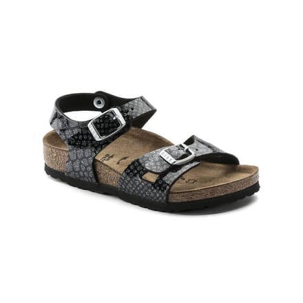 Birkenstock Rio Magic Snake Black-Silver Sandalen Kids  - Maat 32