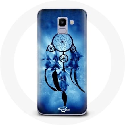 Coque - Samsung - Galaxy J6 2018 - Attrape rêve - Souple - Protection synthétique bleu
