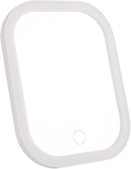 Verlichte make-upspiegel - Draagbare spiegel - Make-up aanbrengen - Touch bediening - 18.6 x 14.6 cm - Wit