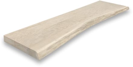 Eiken plank 150 x 20 cm boomstam - Boomstam plank - Massief eiken plank boomstam - Eiken plank
