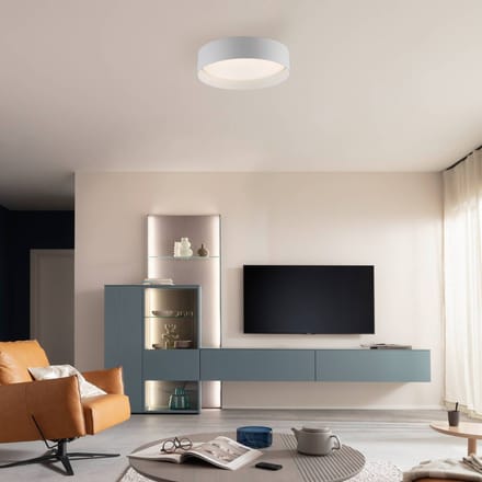Schöner Wohnen LED plafondlamp TAVOLI, wit, Ø 29 cm, metaal, CCT, dimbaar