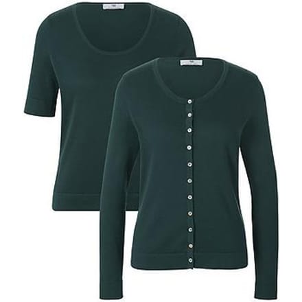 Twinset 100% katoen Van Peter Hahn groen