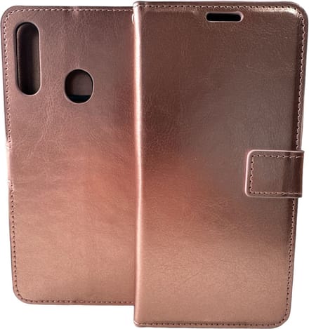 Portemonnee Book Case Hoesje Geschikt voor: Samsung Galaxy A40 - Rosegoud