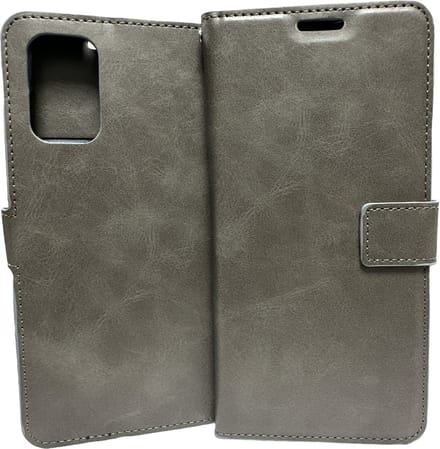 Portemonnee Book Case Hoesje Geschikt voor: Samsung Galaxy S20 Plus - Grijs
