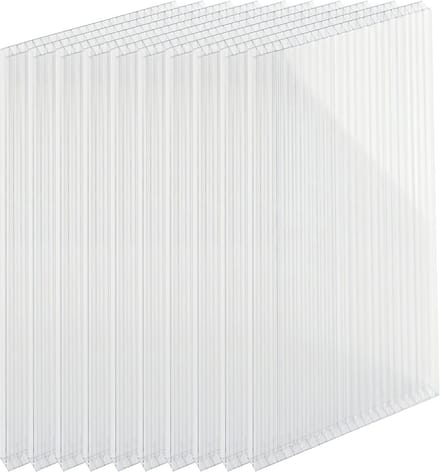 Polycarbonaat platen - set van 10 - 4 mm - 121 x 60,5 cm