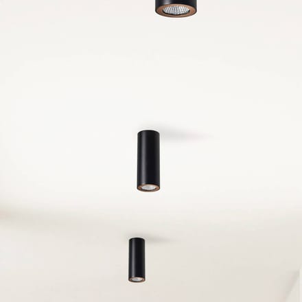 LEDS-C4 Pipe plafondspot 1-lamp zwart-goud