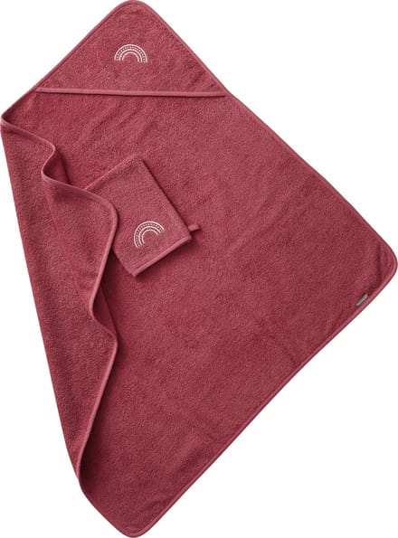Vertbaudet Badcape + washand