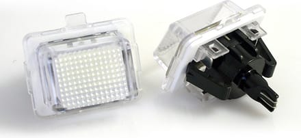 Mercedes W204 LED kenteken verlichting